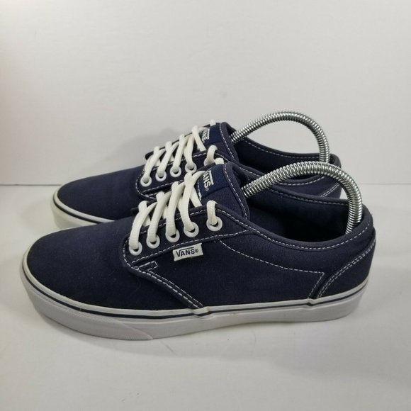 VANS Shoes - Vans Classic Canvas Women's 8 Blue Skateboarding Skate Lace Up Shoes TB4R